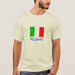 Italien Flagga ’Azzurri’ Tee Shirt