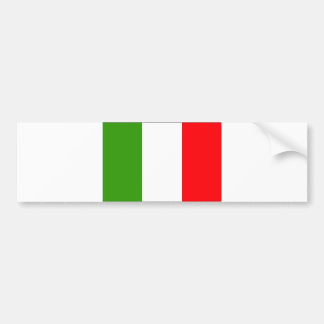 Italien Flagga Bildekal (Framsidan)
