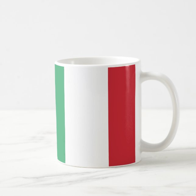 Italien Flagga Ceramic Mugg (Höger)