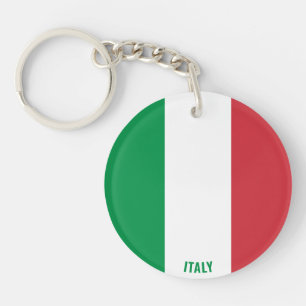Italien Flagga Charming Patriotic Keychain