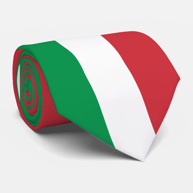 Italien Flagga färg Slips (Rullad)
