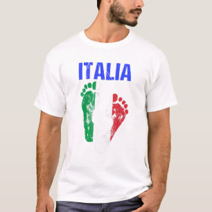 Italien Flagga Fotboll Fläkt Jersey DNA Italia T Shirt