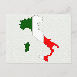 Italien Flagga fullt storlek Vykort