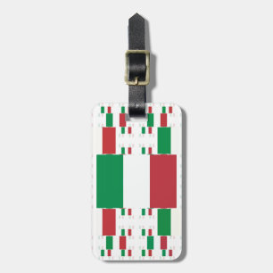 ITALIEN FLAGGA i MÅNGA LAGRAR 2 Bagagebricka