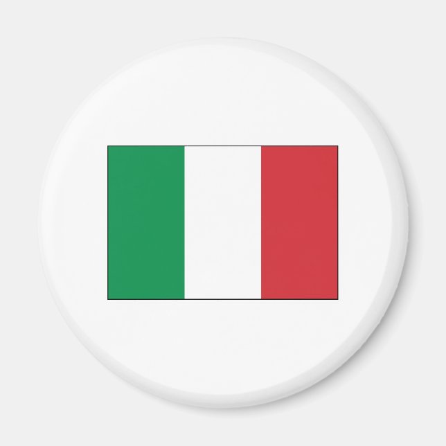 Italien FLAGGA Internationell Magnet (Framsidan)