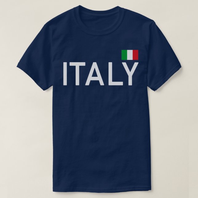 Italien Flagga Italia Italiano Sports T Shirt (Design framsida)