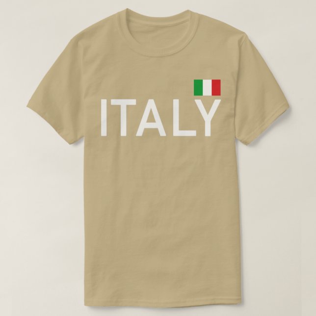 Italien Flagga Italia Italiano Sports T Shirt (Design framsida)