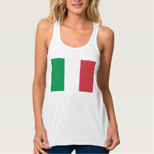 Italien Flagga Italiensk patriotisk Linne Med Racerback