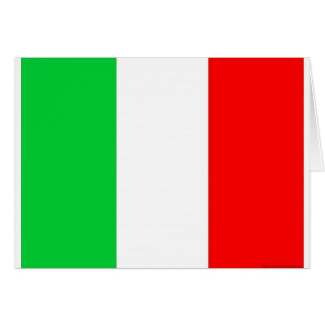 italien flagga - Italienska Flagga Hälsningskort (Framsidan Horizontal)