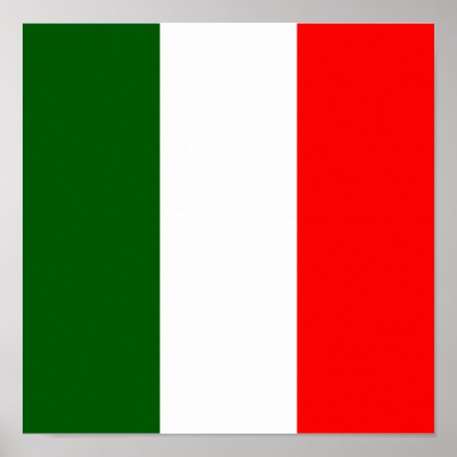 Italien Flagga Italienska Land Home Ethnicity Home Poster (Framsidan)