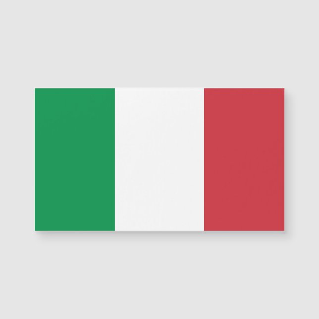 Italien Flagga Italienskt Patriotic Magnetic Card (Framsida)