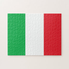 Italien Flagga Jigszawa Puzzle Pussel
