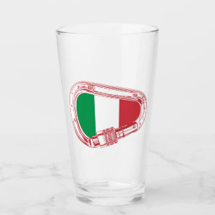 Italien Flagga klätterkarabiner Glaskopp