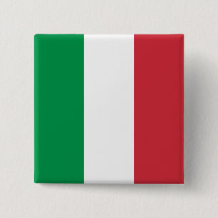 Italien Flagga Knapp