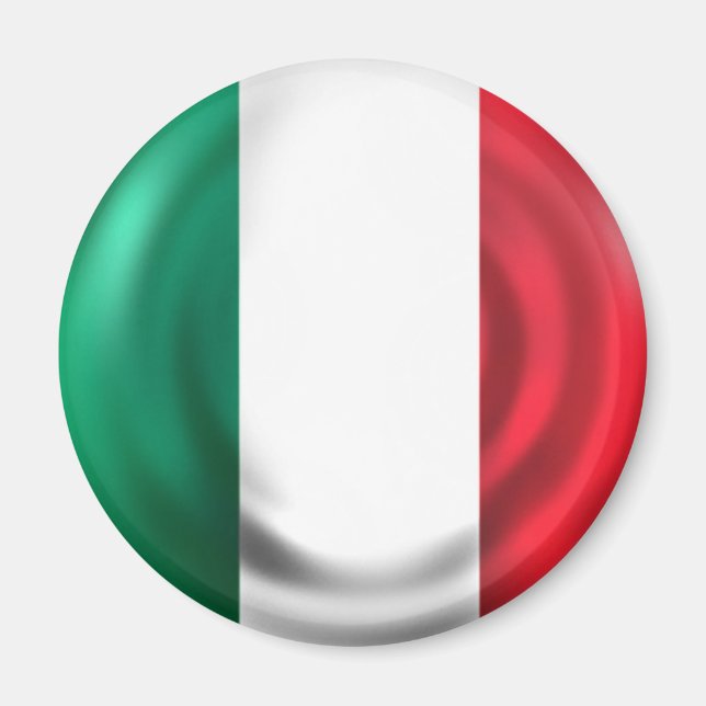 Italien Flagga Magnet (Framsidan)