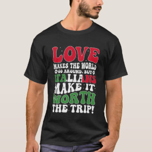 Italien Flagga Manar & Women Cute Til Italians T Shirt
