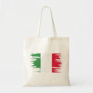 Italien Flagga Penseldrag Tygkasse