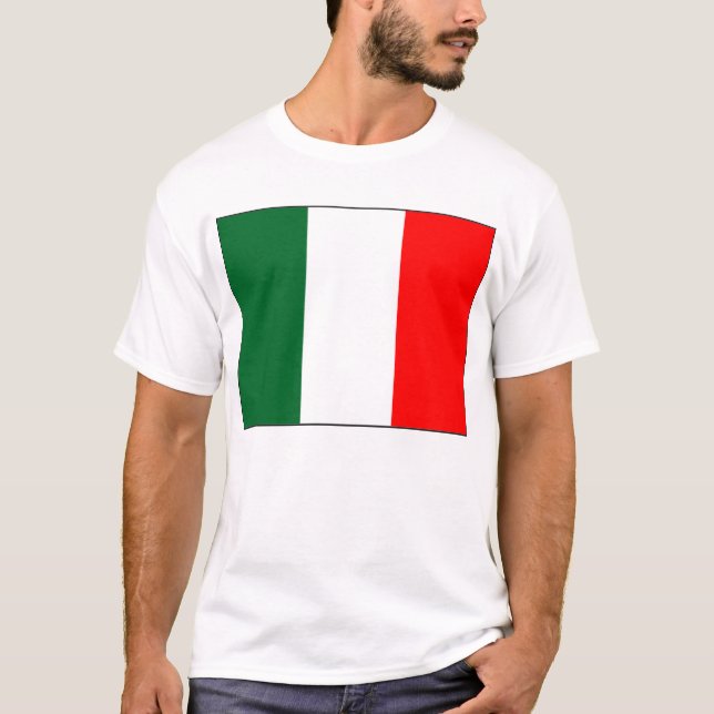 Italien flagga t-shirts (Framsida)