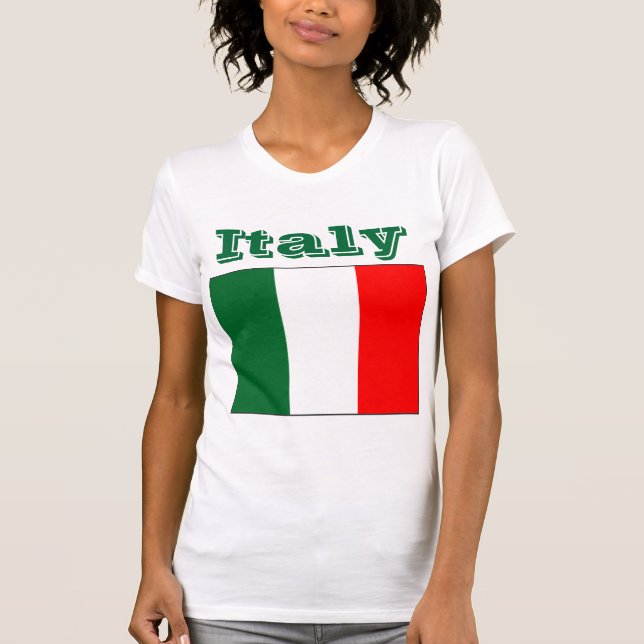 Italien flagga t-shirts (Framsida)
