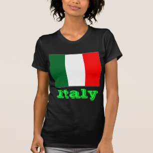 Italien flagga tee