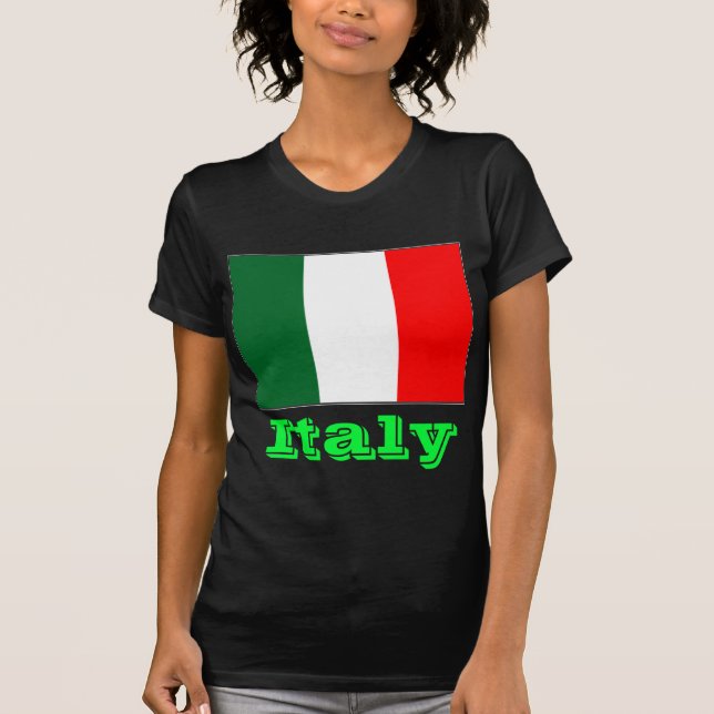 Italien flagga tee (Framsida)