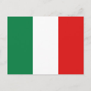 Italien Flagga vykort