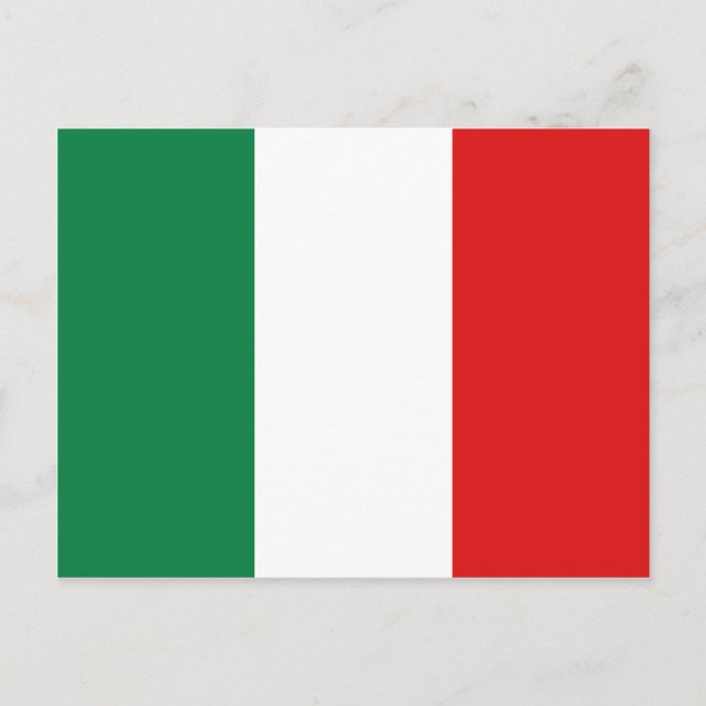 Italien Flagga vykort (Framsida)