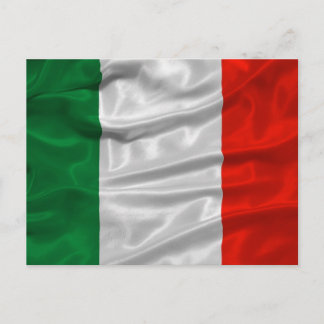 Italien Flagga vykort