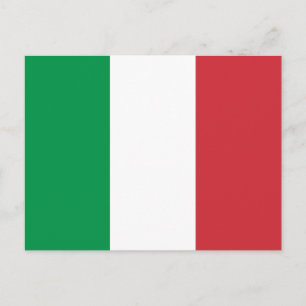 Italien Flagga vykort