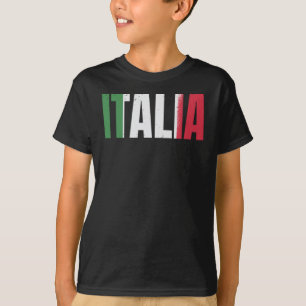 Italien fläkt Italia italian flagga fotbolls-fotbo T Shirt