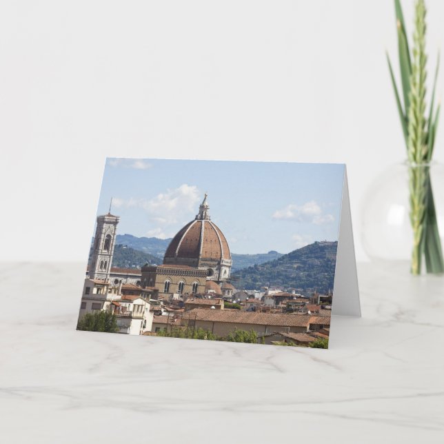 Italien Florence, Cityscape med duomoen Kort (Framsida)