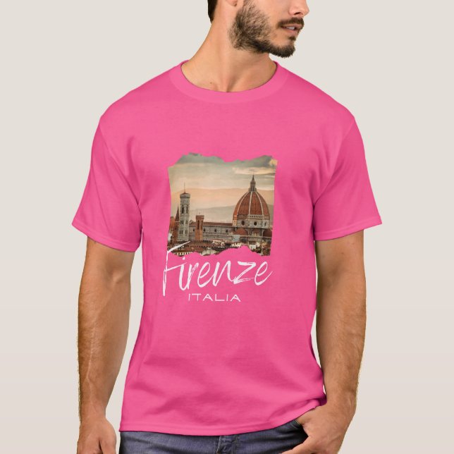 Italien Florence Souvenir Florence 1 T Shirt (Framsida)