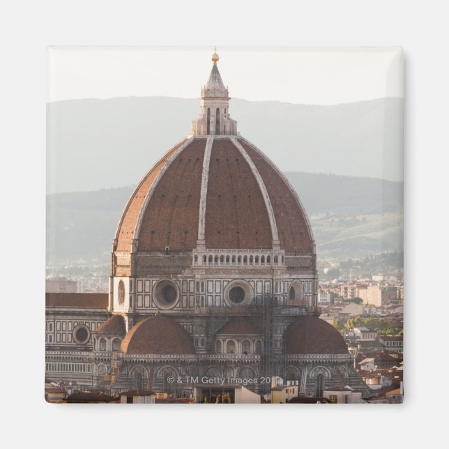 Italien, Florens, Dome of Duomo cathedral Magnet (Framsidan)