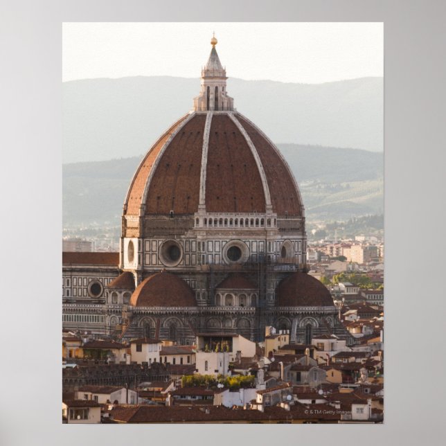 Italien, Florens, Dome of Duomo cathedral Poster (Framsidan)