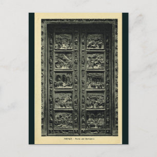 Italien, Florens, Firenze, 1908, Bapistry door Vykort