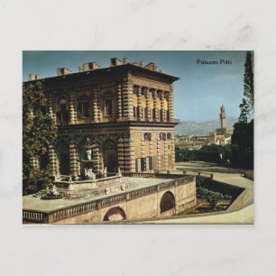 Italien, Florens, Firenze, 1908, Palazzo Pitti, Vykort