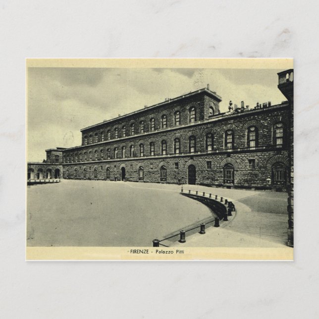 Italien, Florens, Firenze, Palazzo Pitti 1908 Vykort (Framsida)