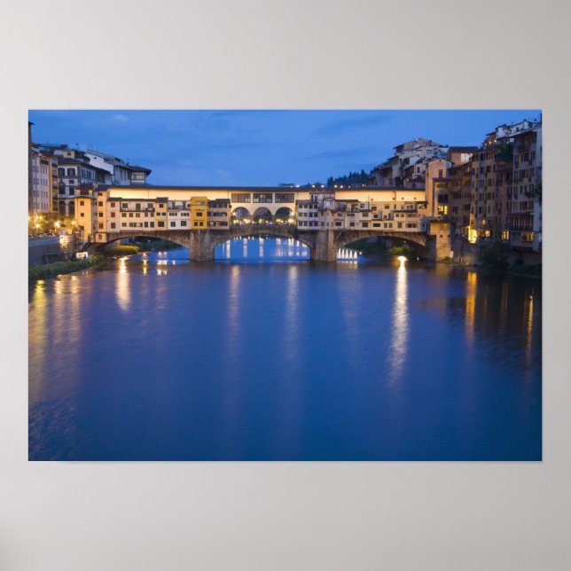 Italien, Florens, nattreflektioner i Poster (Framsidan)