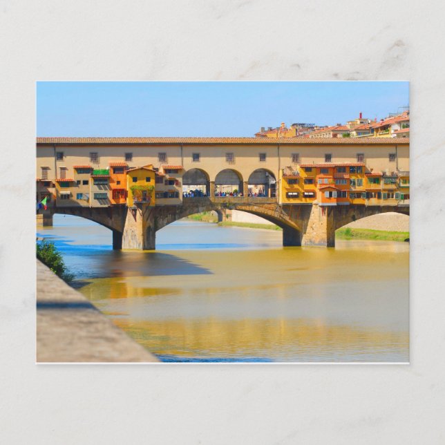 Italien, Florens, Ponte Vecchio Vykort (Framsida)