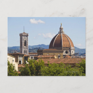 Italien, Florens, vy över Florens katedral Vykort