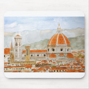 Italien Florensfärgning: katedral Duomo vattenfä Musmatta