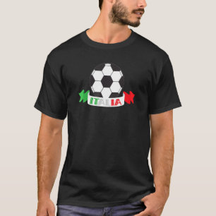 Italien Football Italia Flagga Soccer Ball Italia T Shirt