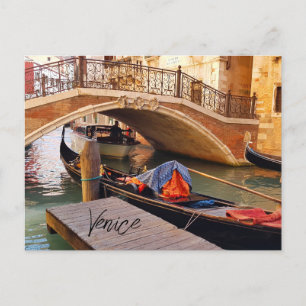 Italien för den vackra Venedig-kanalen Vykort