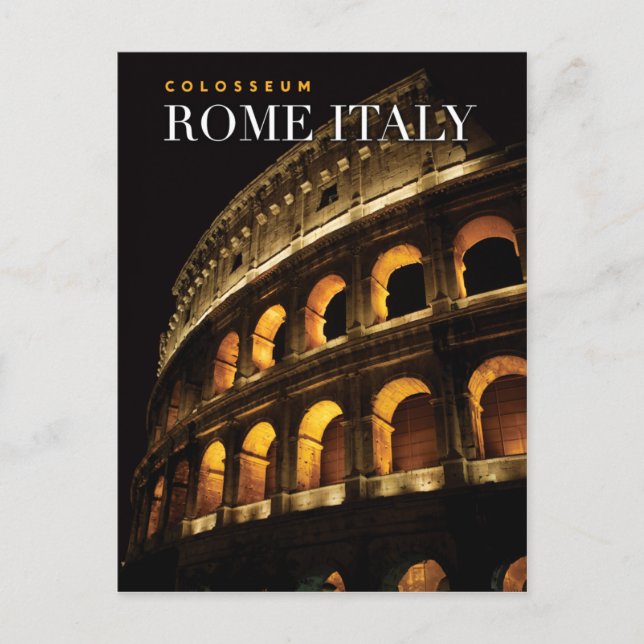 italien för kolosseum rome vykort (Framsida)