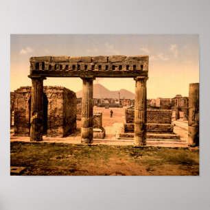 Italien Forum Pompeji Poster