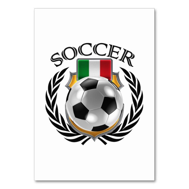 Italien Fotboll 2016 Fläkt Bordsnummer (Baksidan)
