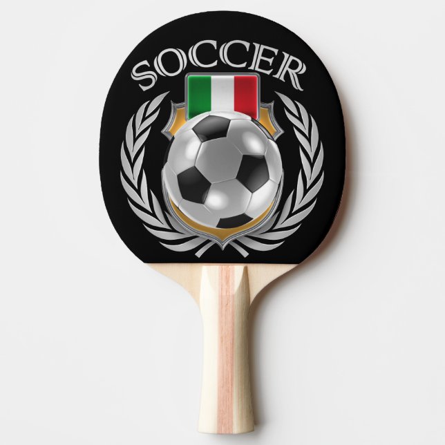 Italien Fotboll 2016 Fläkt Pingisracket (Framsidan)