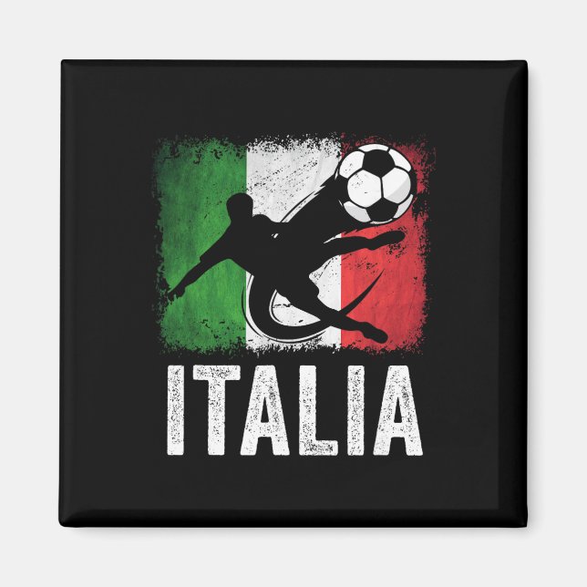 Italien Fotboll Fan Jersey  Magnet (Framsidan)
