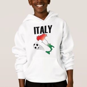 Italien Fotboll Fläkt Karta Boot Soccer Ball T Shirt