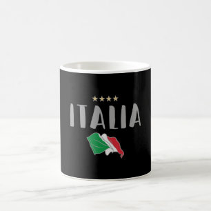 Italien Fotboll Fläkt Shirt Flagga Kaffemugg